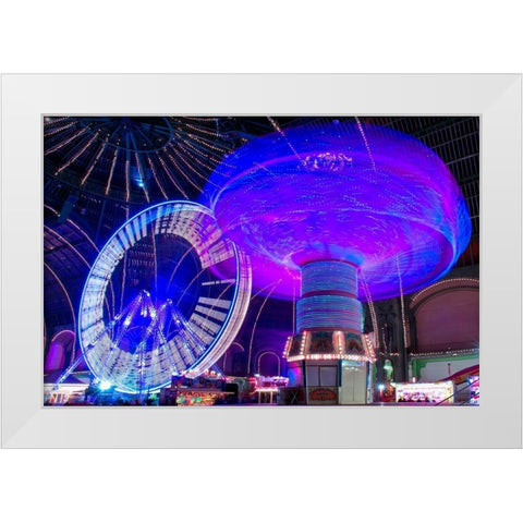 Non stop White Modern Wood Framed Art Print by Bertrande, Arnaud