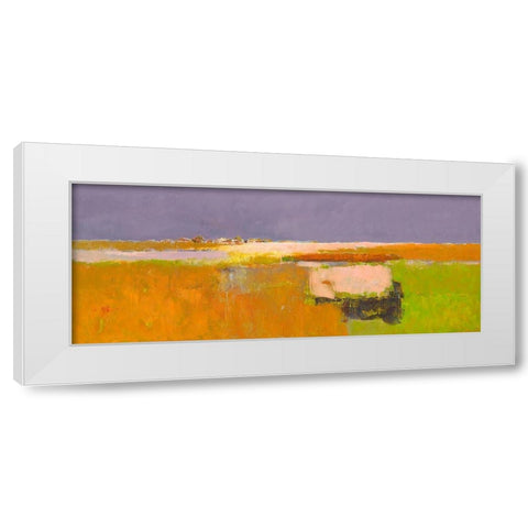 Air and Light White Modern Wood Framed Art Print by Groenhart, Jan