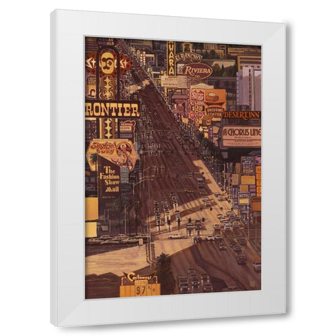 The Strip White Modern Wood Framed Art Print by van Sprengel, Didier