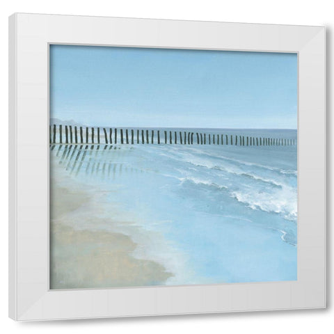 Through the barrier White Modern Wood Framed Art Print by Reader, Dawn