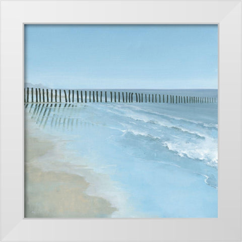 Through the barrier White Modern Wood Framed Art Print by Reader, Dawn