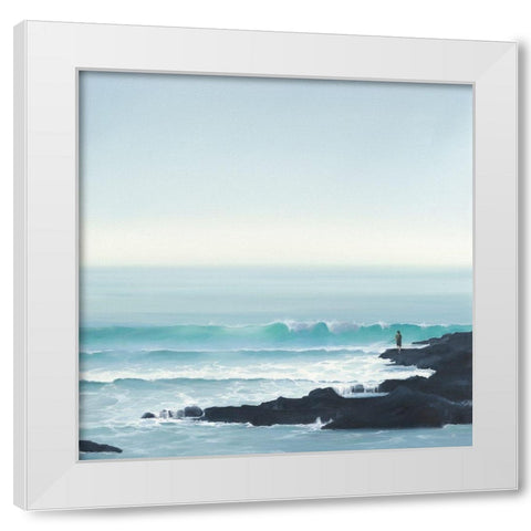 Fisherman II White Modern Wood Framed Art Print by Reader, Dawn