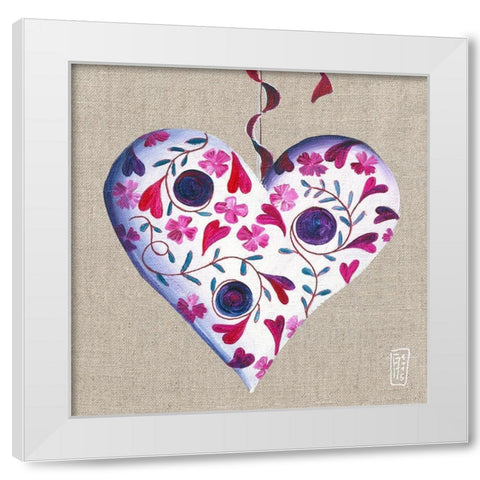 Honey White Modern Wood Framed Art Print by Mellier, Francine