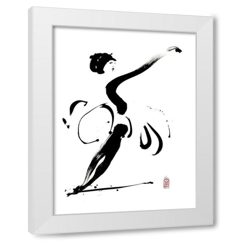 Parenthese en suspension White Modern Wood Framed Art Print by Hanniet, Marc