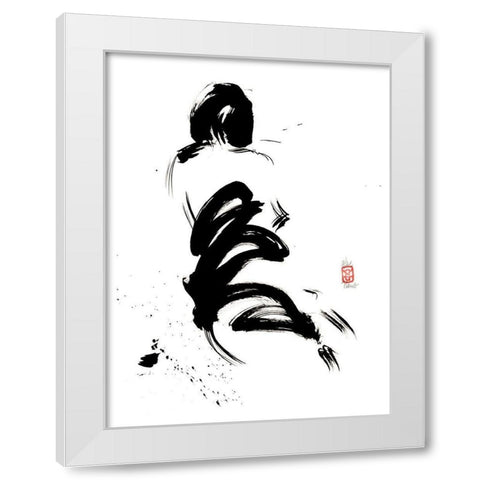 L imminence du desir White Modern Wood Framed Art Print by Hanniet, Marc