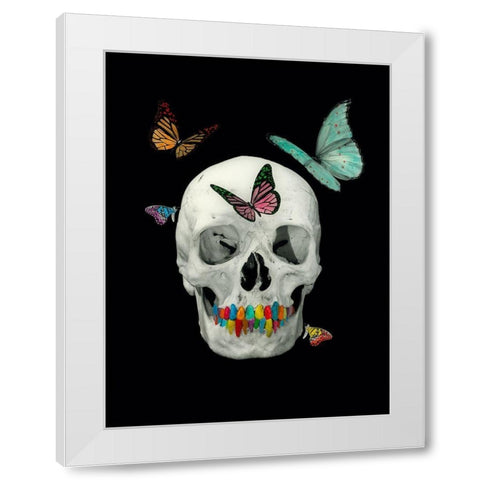Flying Eddy White Modern Wood Framed Art Print by Simonutti, Riccardo
