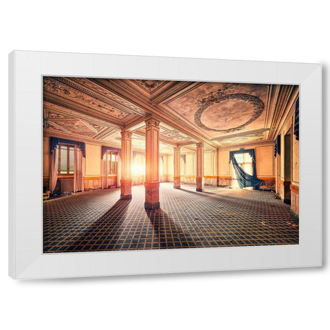 Grand Hotel White Modern Wood Framed Art Print by Haker, Matthias