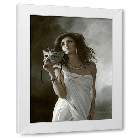 Breaking the Silence White Modern Wood Framed Art Print by Seifert, Brita