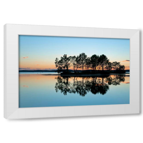 Recto - Verso White Modern Wood Framed Art Print by Bertrande, Arnaud