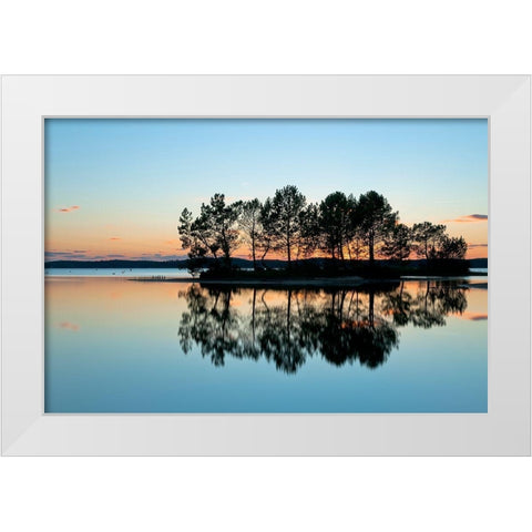 Recto - Verso White Modern Wood Framed Art Print by Bertrande, Arnaud