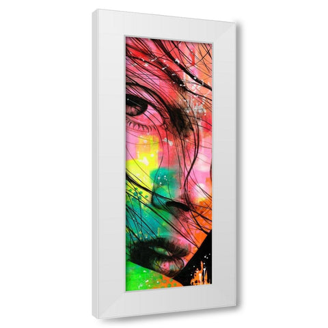 Tina I White Modern Wood Framed Art Print by Lemahieu, Lise