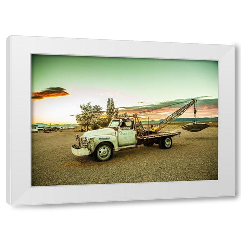 Entrance Area 51 White Modern Wood Framed Art Print by Lichtenwalter, Tom
