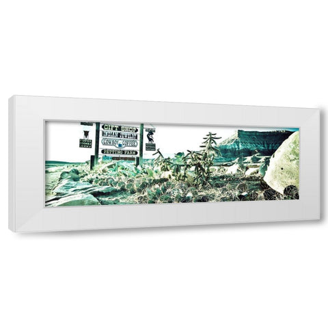 Fort Zion Panorama White Modern Wood Framed Art Print by Lichtenwalter, Tom