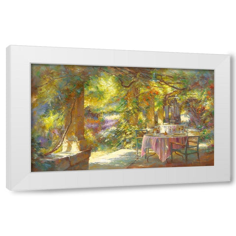 Instant benit White Modern Wood Framed Art Print by Messely, Johan