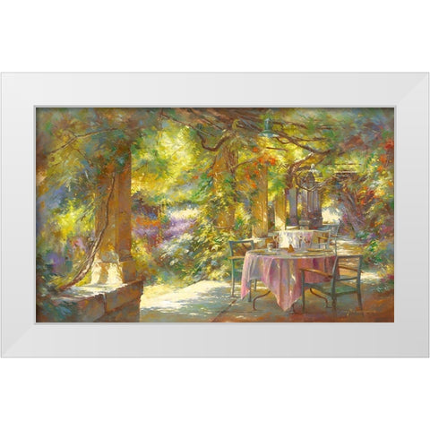 Instant benit White Modern Wood Framed Art Print by Messely, Johan