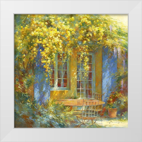 Palette printaniere White Modern Wood Framed Art Print by Messely, Johan