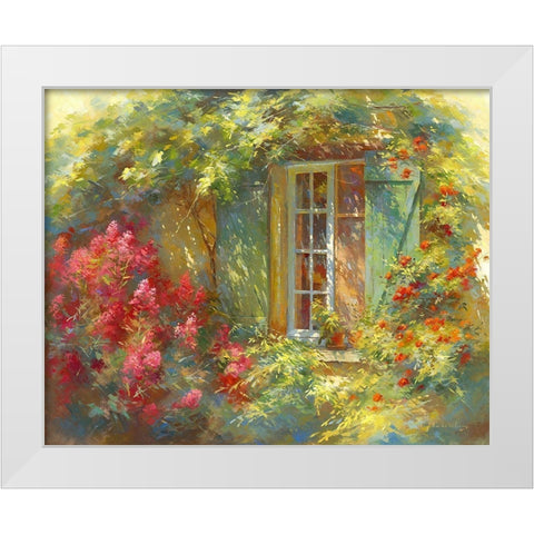 Charme Provencale White Modern Wood Framed Art Print by Messely, Johan