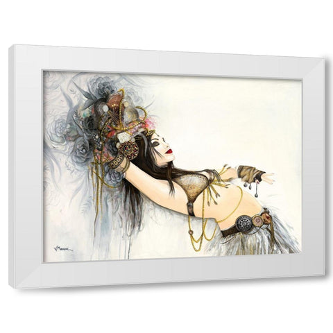 Expression Nomade White Modern Wood Framed Art Print by Maugeri, Valerie