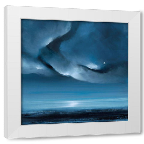 Ciel V White Modern Wood Framed Art Print by Lamotte, Jacques