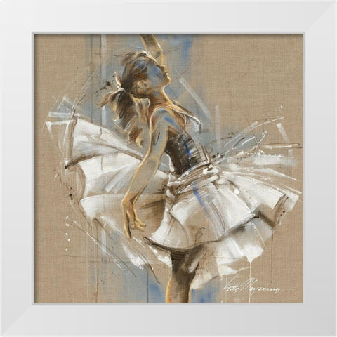 White Dress III White Modern Wood Framed Art Print by Meijering, Kitty