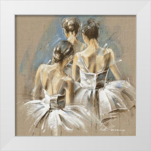 White Dress IV White Modern Wood Framed Art Print by Meijering, Kitty