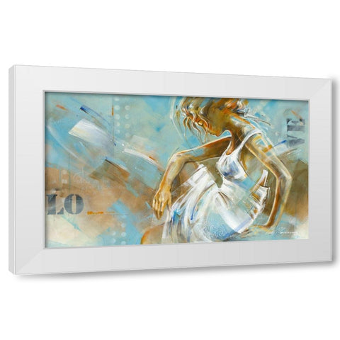 Ocean Breeze I White Modern Wood Framed Art Print by Meijering, Kitty