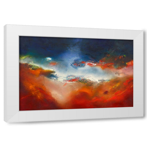 Dazzling White Modern Wood Framed Art Print by ARVEE