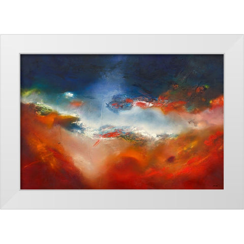 Dazzling White Modern Wood Framed Art Print by ARVEE