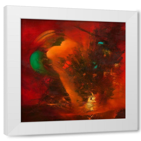 Revived White Modern Wood Framed Art Print by ARVEE