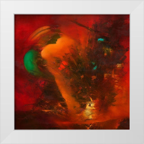 Revived White Modern Wood Framed Art Print by ARVEE