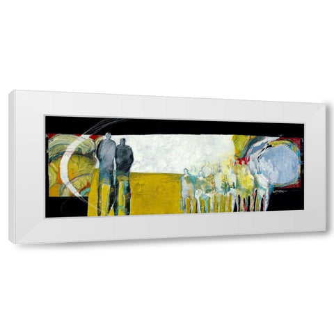 Together again White Modern Wood Framed Art Print by van Ginkel, Marjolijn
