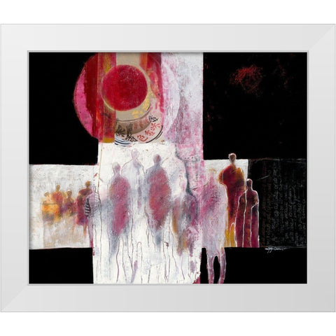 In het voorbij gaan White Modern Wood Framed Art Print by van Ginkel, Marjolijn