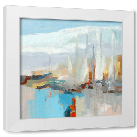 Voiles blanches III White Modern Wood Framed Art Print by Parise, Chantal