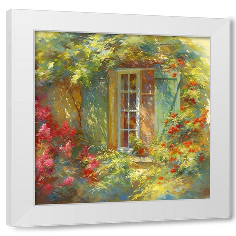 Charme Provencale White Modern Wood Framed Art Print by Messely, Johan