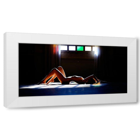Nude Colors White Modern Wood Framed Art Print by Milillo, Marco