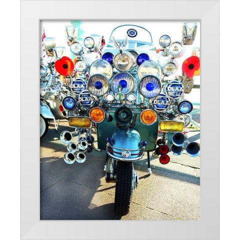 A clear View   White Modern Wood Framed Art Print by Copeland, Gill