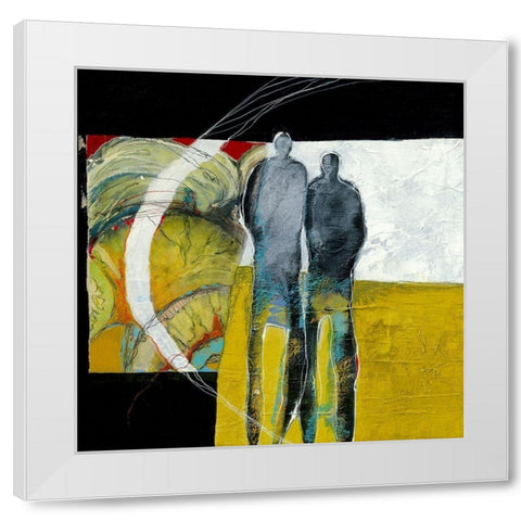Together again I White Modern Wood Framed Art Print by van Ginkel, Marjolijn