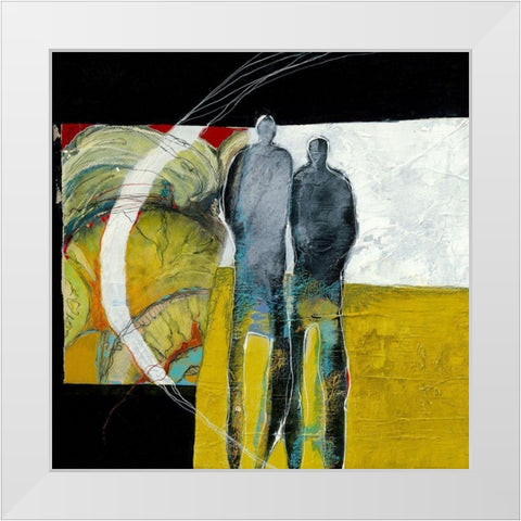 Together again I White Modern Wood Framed Art Print by van Ginkel, Marjolijn