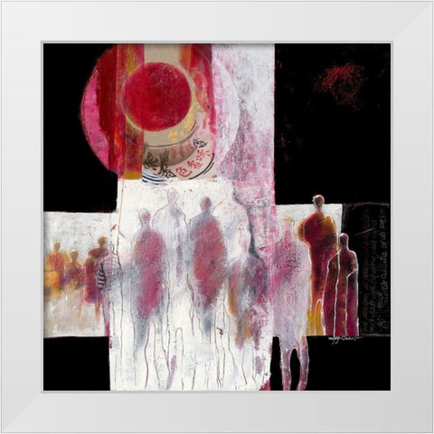 In het voorbij gaan I White Modern Wood Framed Art Print by van Ginkel, Marjolijn