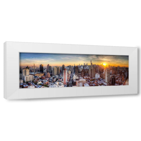 Astoria Park White Modern Wood Framed Art Print by Terrible, Aurelien