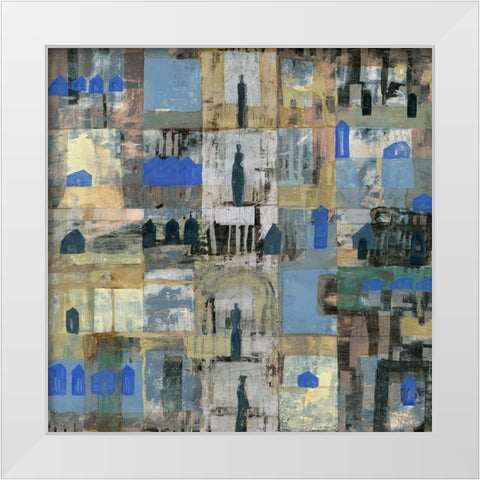 4. Fontana White Modern Wood Framed Art Print by Richter-Armgart, Rose