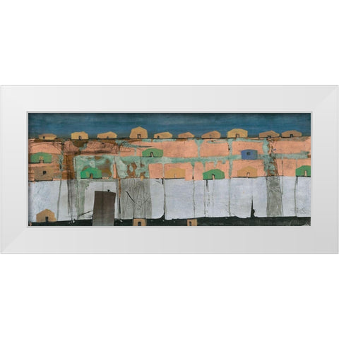 Copper Bridge White Modern Wood Framed Art Print by Richter-Armgart, Rose