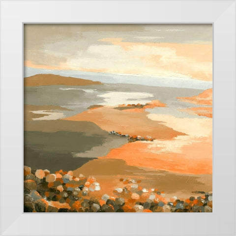 Laube du monde White Modern Wood Framed Art Print by Mauviel, Laurence