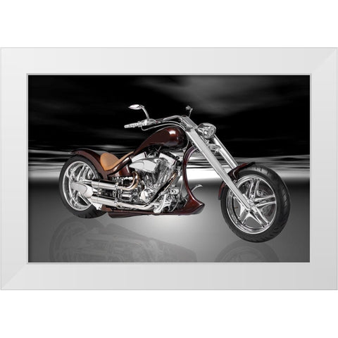 Thunder White Modern Wood Framed Art Print by Hillert, Peter