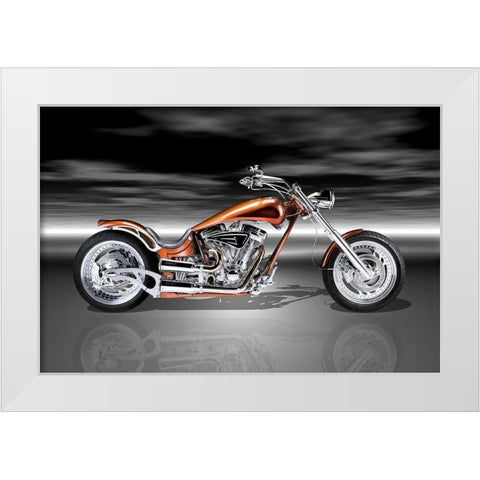 Sprattin TWO White Modern Wood Framed Art Print by Hillert, Peter