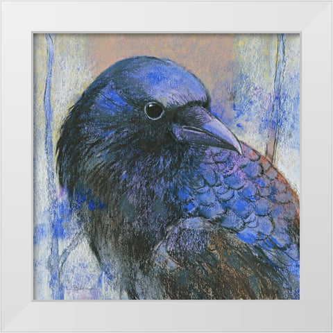 Krahe White Modern Wood Framed Art Print by Botman, Loes