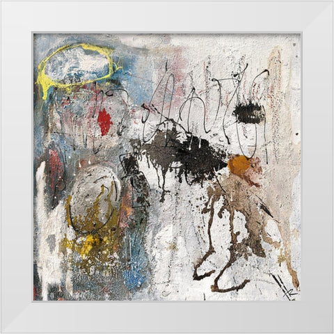 Heiliger Schwan White Modern Wood Framed Art Print by Reinhold, Thomas F.