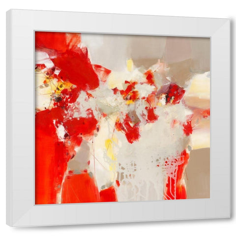 Sublimation III White Modern Wood Framed Art Print by Ball, Veronique