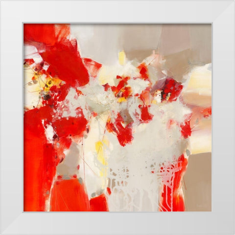 Sublimation III White Modern Wood Framed Art Print by Ball, Veronique