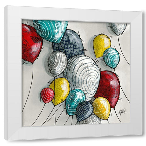 Sans titre I White Modern Wood Framed Art Print by Maurier, Geraldine